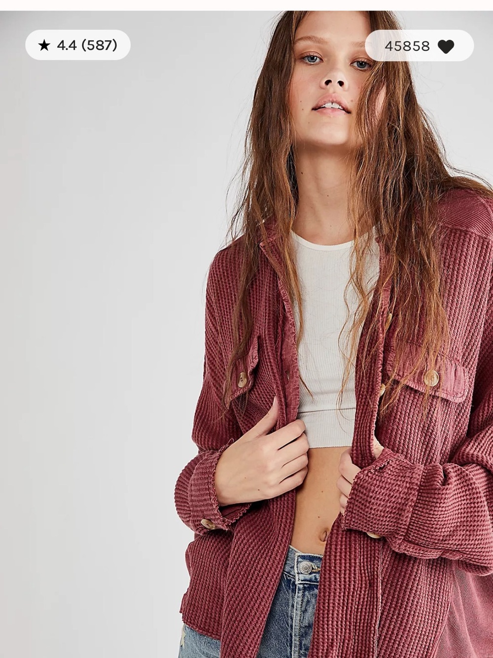 Free People Scout Jacket - dreamy mulberry